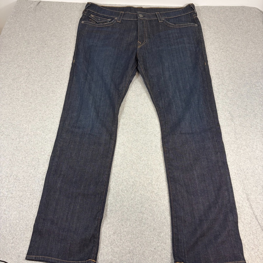 True Religion Ricky Relaxed Straight Jeans Mens 40 Blue Outdoors Casual